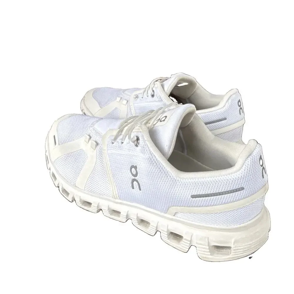 On Unisex Adults Low Top Mesh Lace-Up Athletic Sneakers White